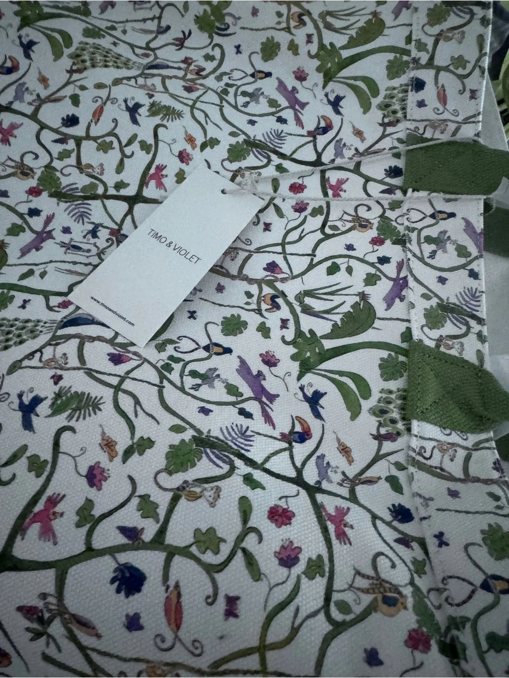 Timo & Violet Everywhere Tote Bag - Tropical Garden Upscale Diaper Bag, NWT